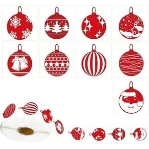 1000Pcs Christmas Themed Sticker Roll - 1.5" Festive Labels for Gifts & Cards